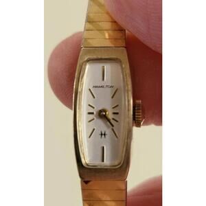 Hamilton Women's Vintage Watch - Elegant Gold Accent